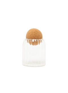 Prickly Pear Ribbed Small Glass Storage Jar  - Image 5