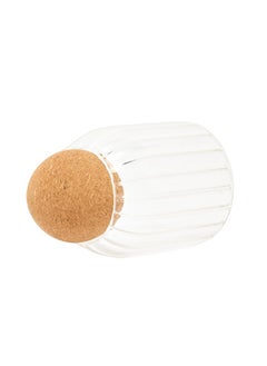 Prickly Pear Ribbed Small Glass Storage Jar  - Image 4