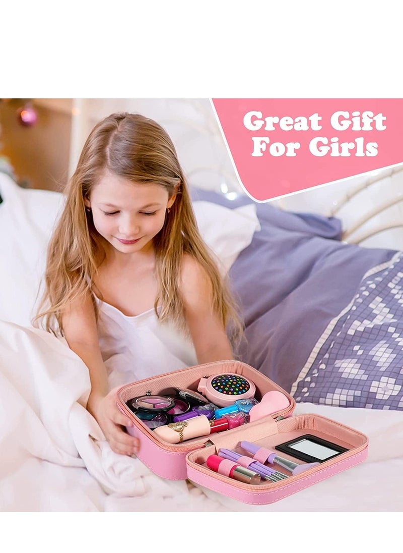Rightsure Kids Makeup Kit for Girl, Washable Makeup for Girls, Real Play Makeup Set for Kids Little Girls Toddlers, Safe Dress Up Toys for Girls Princess, Birthday Gift for Girls Ages 4 5 6 7 8 9  - Image 4