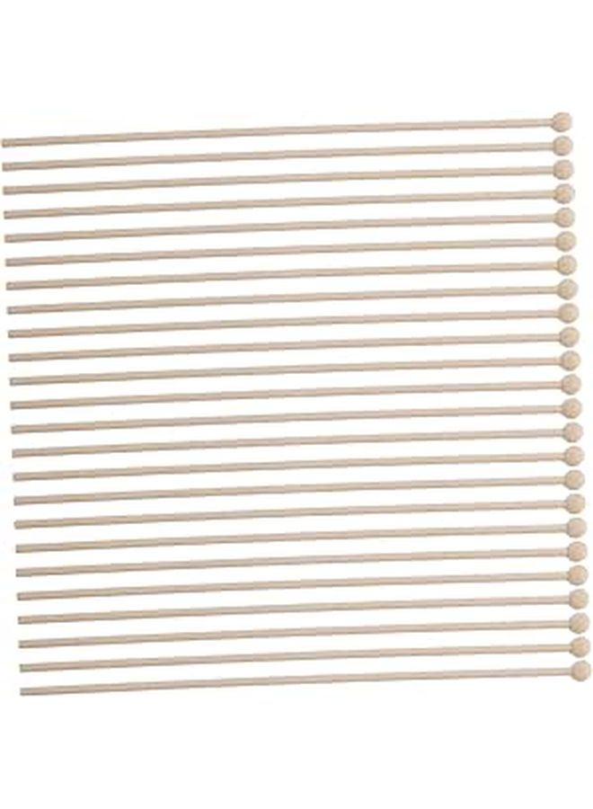 50 Pcs Wooden Stick Flag Poles For Parades Festivals Events Handheld Flag Rods - Image 1