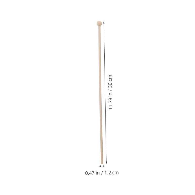 50 Pcs Wooden Stick Flag Poles For Parades Festivals Events Handheld Flag Rods - Image 3