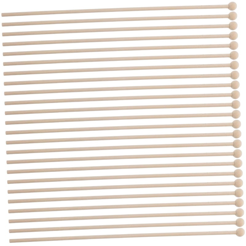 50 Pcs Wooden Stick Flag Poles For Parades Festivals Events Handheld Flag Rods - Image 2