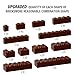 YUJHITP 300 Piece Brown Bricks Bulk Assortment Pack 12 Size Brown Brick Accessories for Building Compatible with Lego Parts and Pieces - Image 4