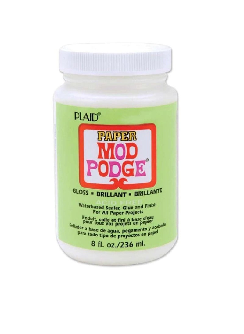 Mod Podge - Mod Podge Paper Gloss Finish 8oz - Image 1