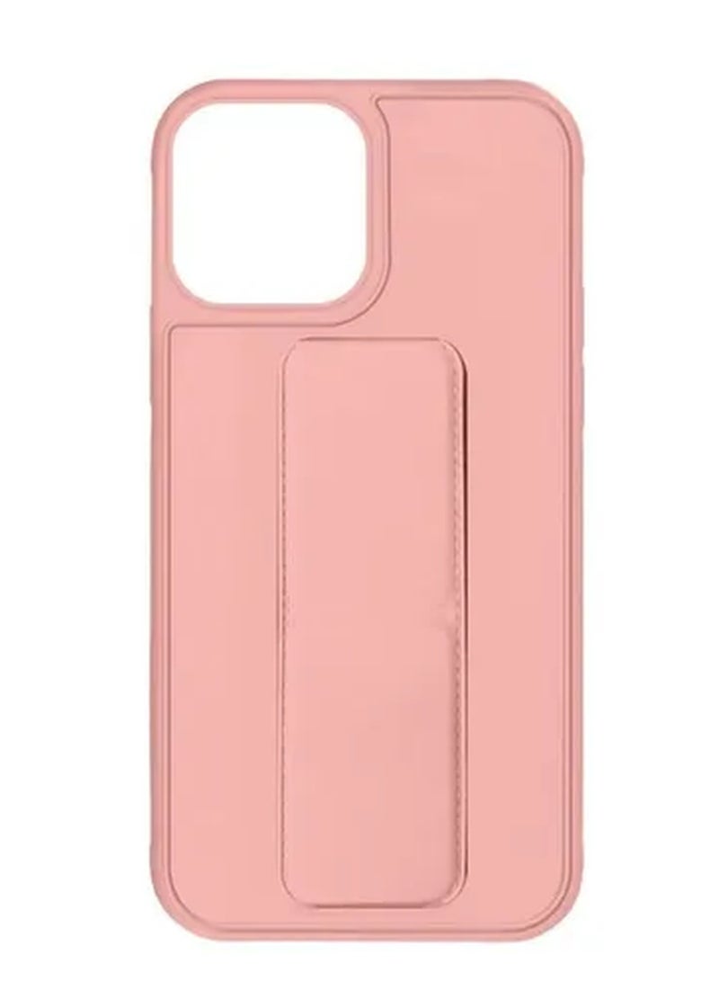 جراب بقبضة يد مغناطيسية قابلة للطي مع حزام معصم بقبضة الإصبع لهاتف Apple iPhone 14 Pro 6.1 بوصة وردي فاتح - Image 5