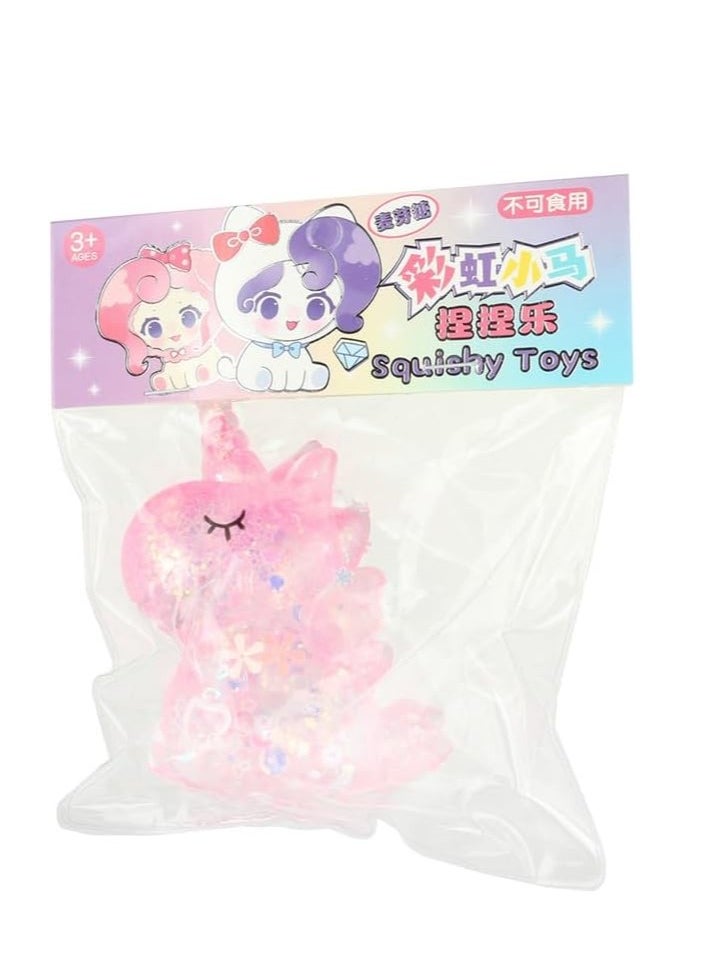 UNICORN Unicorn squishy toy for kids purple 