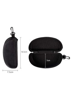 Protective Sunglasses Case with Zipper and Carabiner Clip, Hard Shell, Black Pack Of 3 - pzsku/Z0AC16335D20192B301EFZ/45/_/1739520085/486abdf7-2b1a-41e9-9c30-144326726810