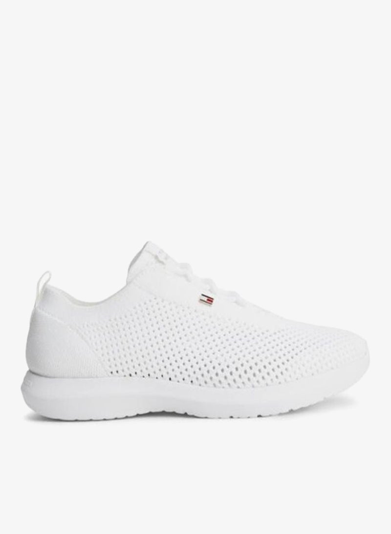 TOMMY HILFIGER Enamel Flag Knit Trainers - Image 1
