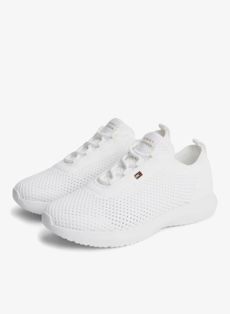 TOMMY HILFIGER Enamel Flag Knit Trainers - Image 3