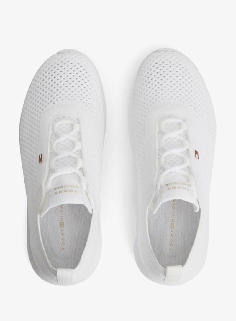 TOMMY HILFIGER Enamel Flag Knit Trainers - Image 5