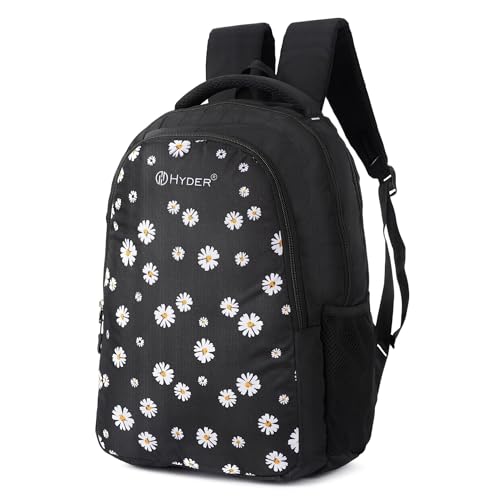 HYDER Bliss 30L Latest Cute and Stylish School Bag for Girls - Perfect for School, College, Office, Travel and Tution Durable School bags for Kids And Women | Perfect Girls Bag (Black) - Image 1