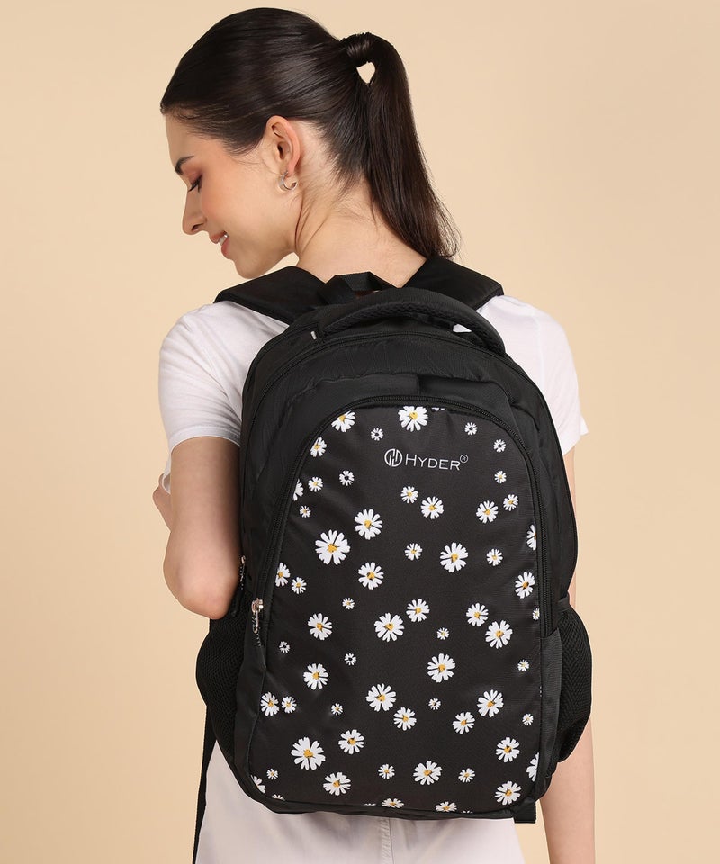 HYDER Bliss 30L Latest Cute and Stylish School Bag for Girls - Perfect for School, College, Office, Travel and Tution Durable School bags for Kids And Women | Perfect Girls Bag (Black) - Image 2