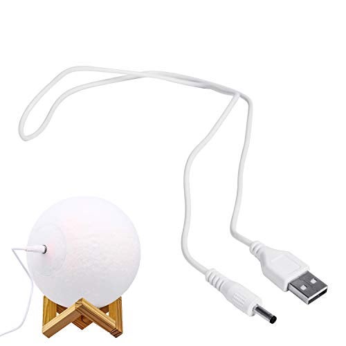 LOGROTATE DC Charging Cord for LOGROTATE 4.7 inch Moon Lamp, Round Port - Image 1