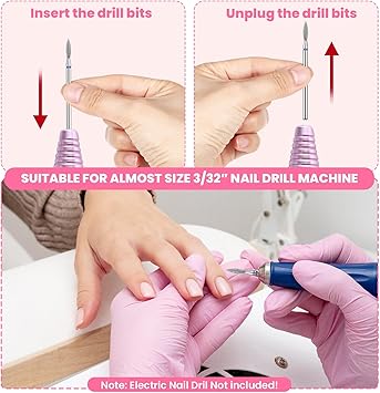 oruola مجموعة رؤوس مثقاب الأظافر Oruola 11 قطعة لتجميل الأظافر - Image 4