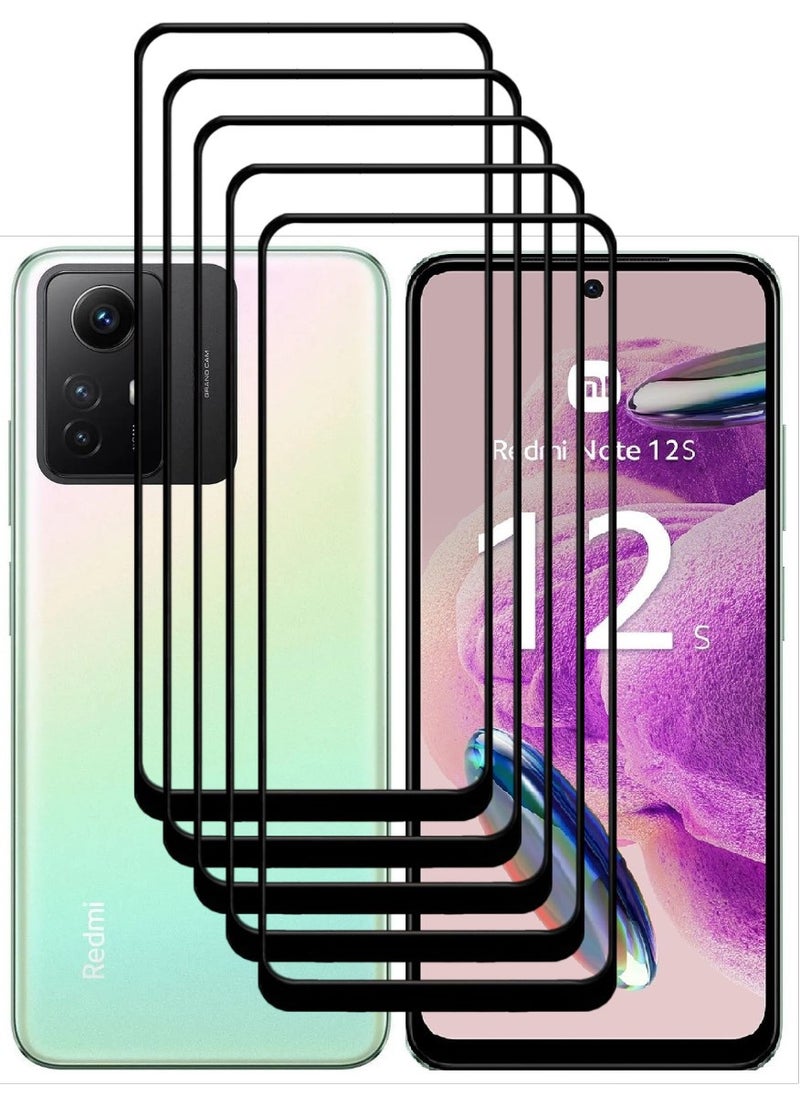 ACLIX 5 Pieces Antistatic ESD Dustproof Premium Quality High Definition Tempered Glass Screen Protector Designed For Xiaomi Redmi Note12S - Image 1
