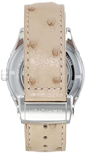 Hamilton Watch Jazzmaster Open Heart Swiss Automatic Watch 42mm Case, Blue Dial, Beige Leather Strap (Model: H32705842) - Image 3