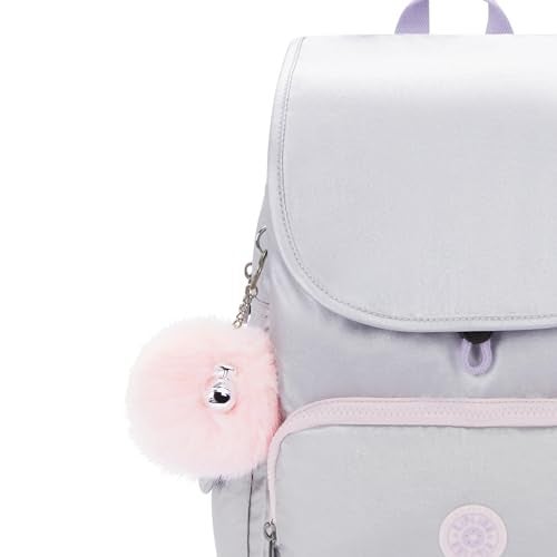 KIPLING KIPLING حقيبة ظهر كيبلينغ سيتي باك المعدنية بلمسة فضية - Image 5