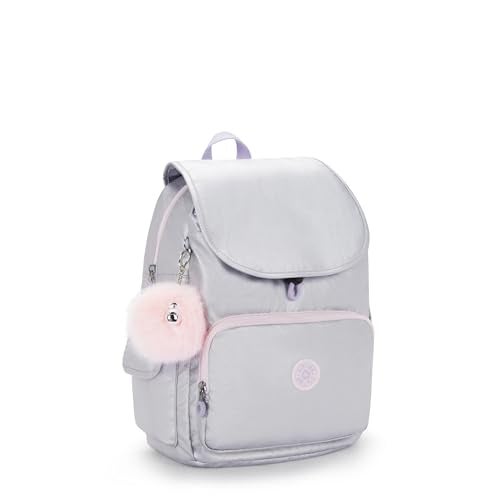 KIPLING KIPLING حقيبة ظهر كيبلينغ سيتي باك المعدنية بلمسة فضية - Image 4