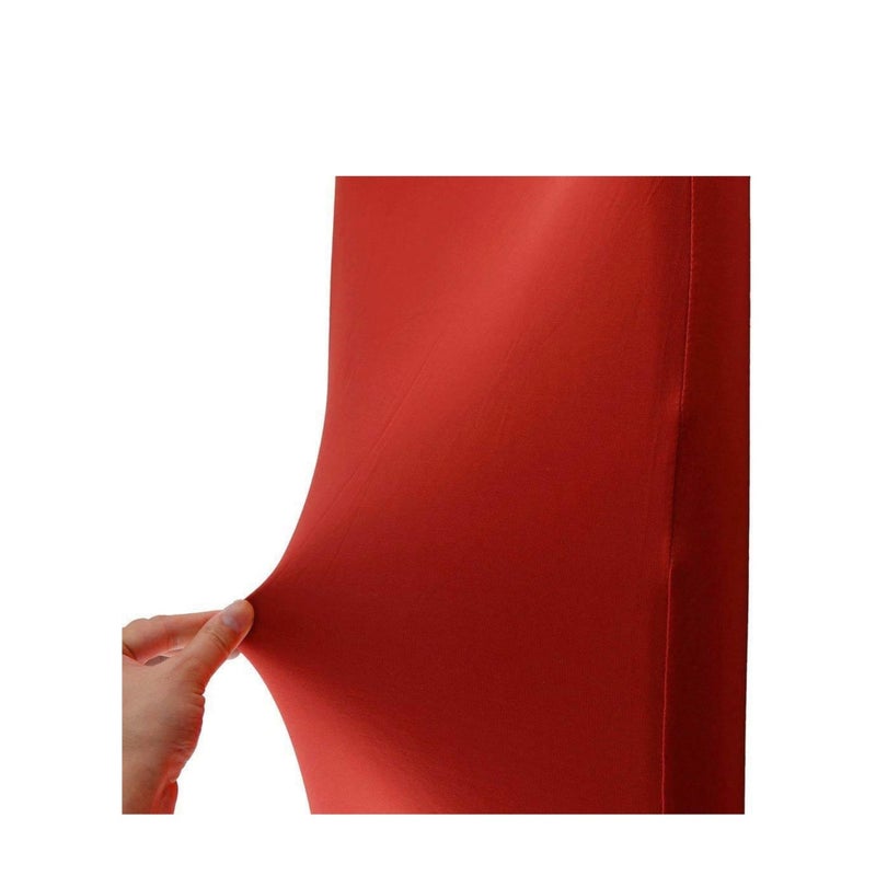 Barakah Chair Covers for Dining Room Set of 6 Soft Stretch Chair Protectors Slipcovers Removable and Washable Red - Image 3