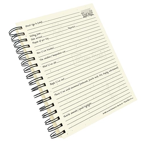 Write it Down series by Journals Unlimited, Guided Journal, Guest Journal, Enjoy Your Stay!, Full-size 7.5"x 9", Kraft Hard Cover, Made in USA - Image 4