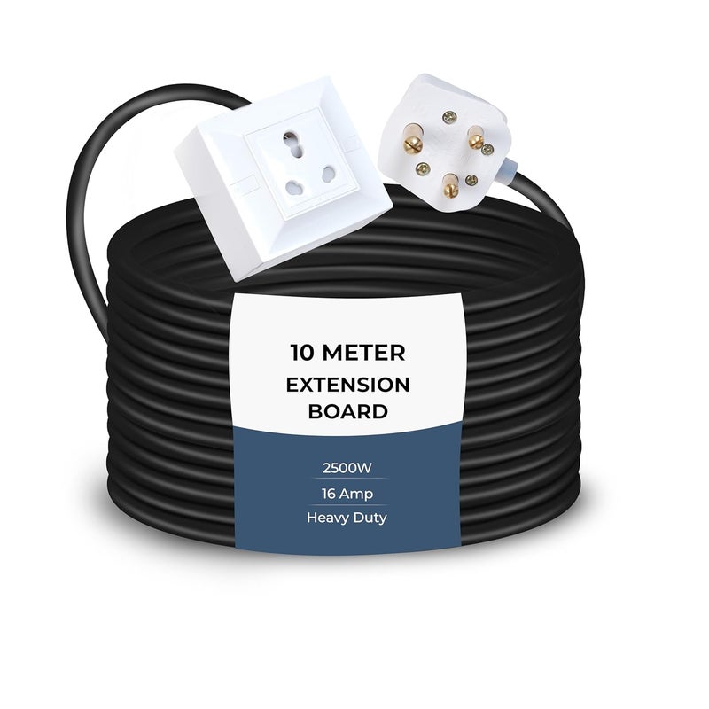 Extension Board Heavy Duty Multi Socket 15A16A20A 240Volts 2500 Watts 16A Big Plug 10 Meter - Image 1