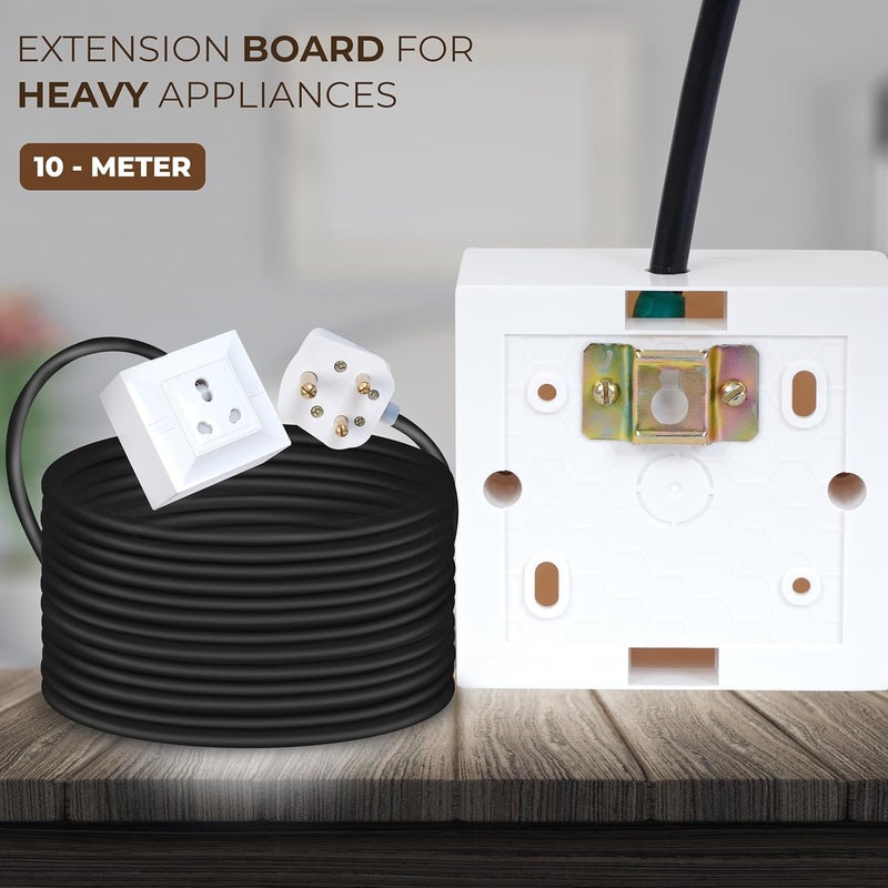 Extension Board Heavy Duty Multi Socket 15A16A20A 240Volts 2500 Watts 16A Big Plug 10 Meter - Image 3