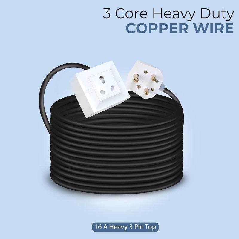 Extension Board Heavy Duty Multi Socket 15A16A20A 240Volts 2500 Watts 16A Big Plug 10 Meter - Image 5