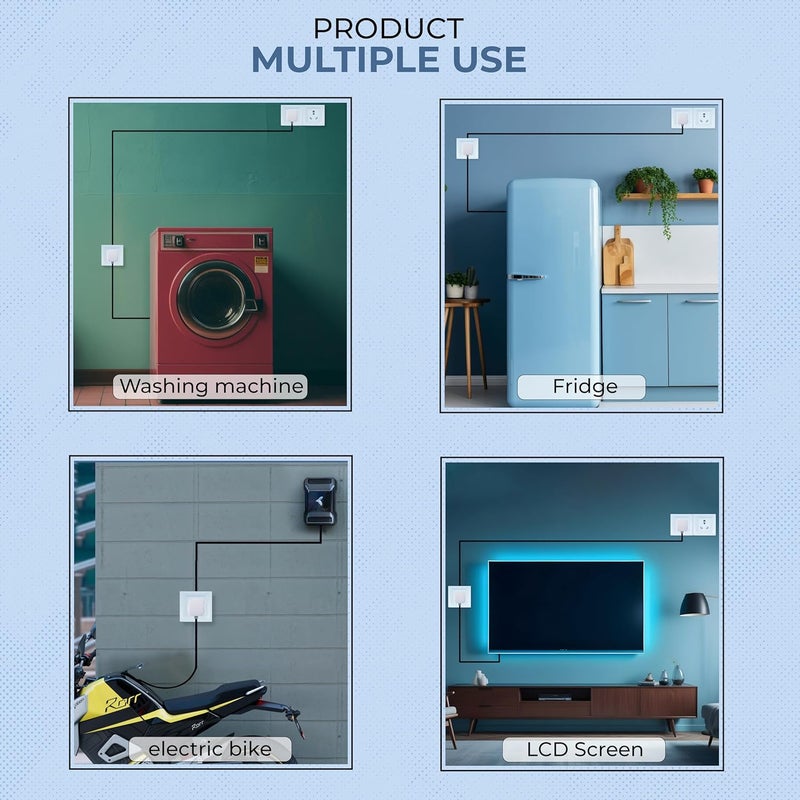 Extension Board Heavy Duty Multi Socket 15A16A20A 240Volts 2500 Watts 16A Big Plug 10 Meter - Image 4