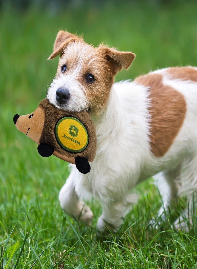 Pets First John Deere Plush Hedgehog Toy for Dogs & Cats, Cool Soft Pet Toy for Fun and Interactive Play, Dog Chew Toy with Squeaker, Licensed Hot Pet Toy - Image 4