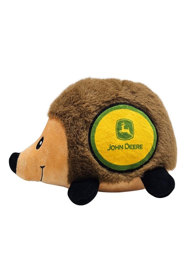 Pets First John Deere Plush Hedgehog Toy for Dogs & Cats, Cool Soft Pet Toy for Fun and Interactive Play, Dog Chew Toy with Squeaker, Licensed Hot Pet Toy - Image 1