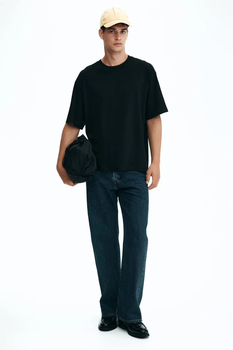 اتش اند ام تي-شيرت بقصة واسعة