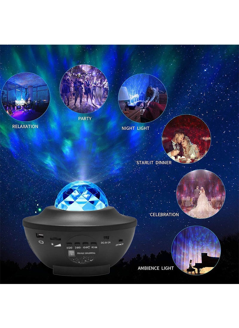 Sharpdo Sharpdo Bluetooth Music Atmosphere Light, Star Projection Light Star, Water Pattern Light, LED Night Lamp  - Image 3