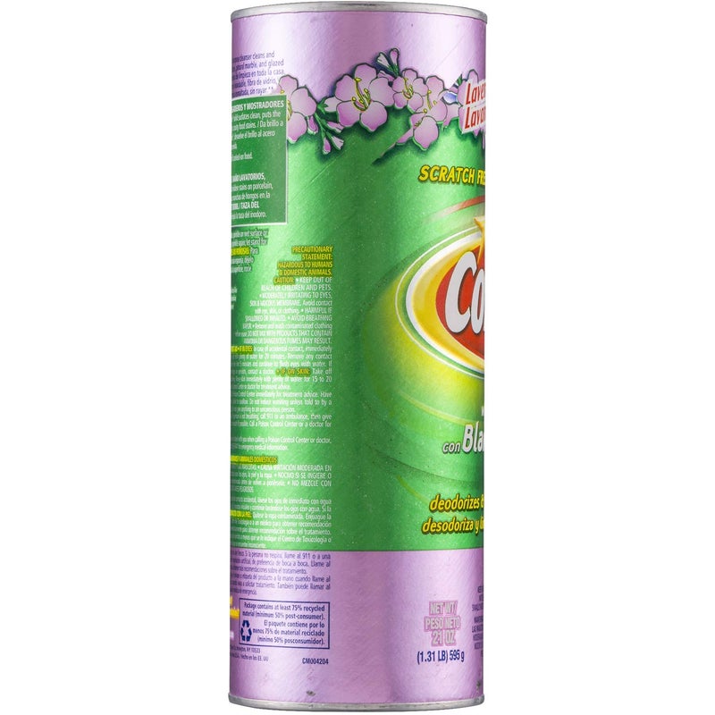 Comet Cleaner with Bleach Powder, Lavender Fresh, 21-Ounces, Scratch-Free, 2-Pack - Image 4