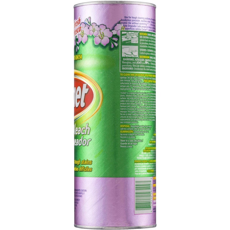 Comet Cleaner with Bleach Powder, Lavender Fresh, 21-Ounces, Scratch-Free, 2-Pack - Image 2