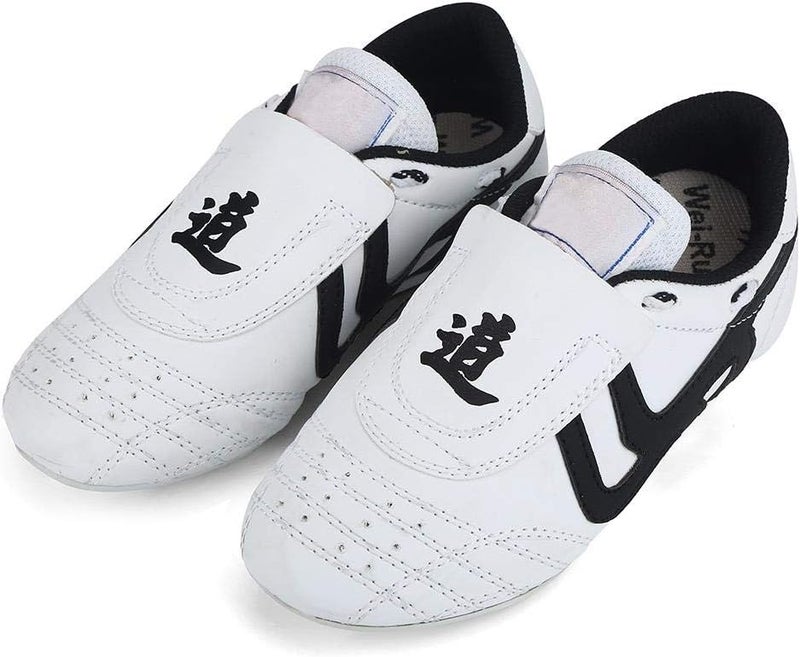 Dilwe أحذية ديلوي تايكوندو أحذية تدريب داخلية كونغ فو تايكوندو 10 مقاسات نعل مطاطي ناعم أحذية فنون قتالية للنساء والرجال كونغ فو تاي تشي 36 - Image 2