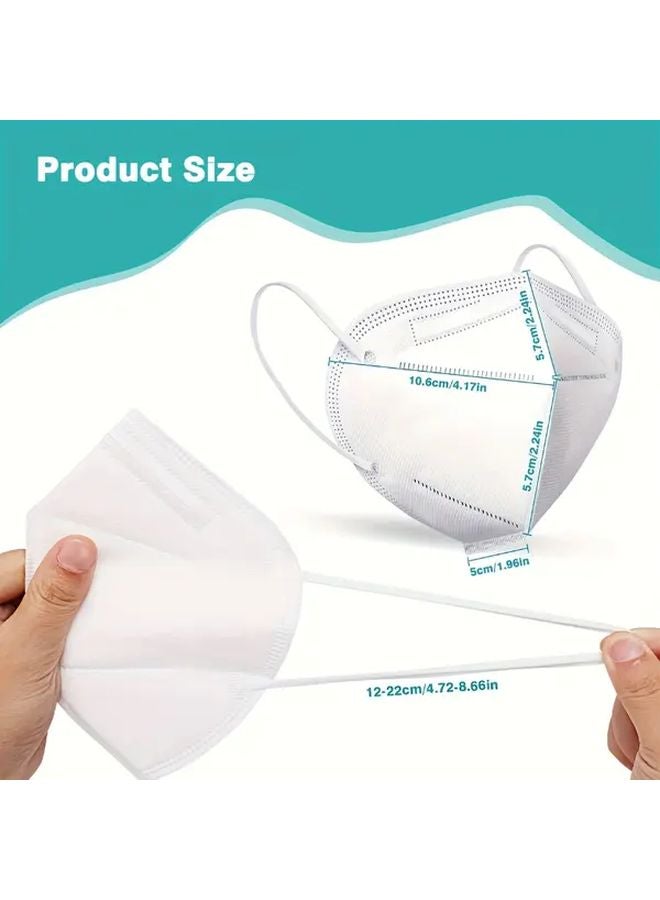 25 قطعة من قناع التنفس الأسود FFP2 بكفاءة ترشيح 99.5٪ و5 طبقات للحماية من الغبار - Image 5