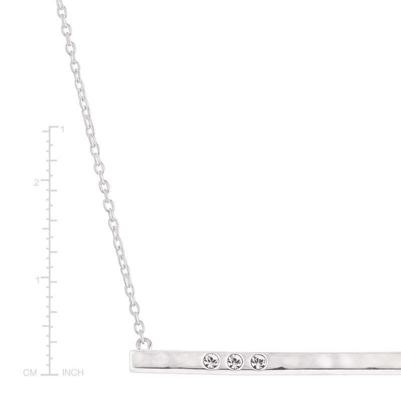 Silpada 'Dotted Line' Pendant Necklace with Crystals in Sterling Silver, 18" + 2" - Image 5