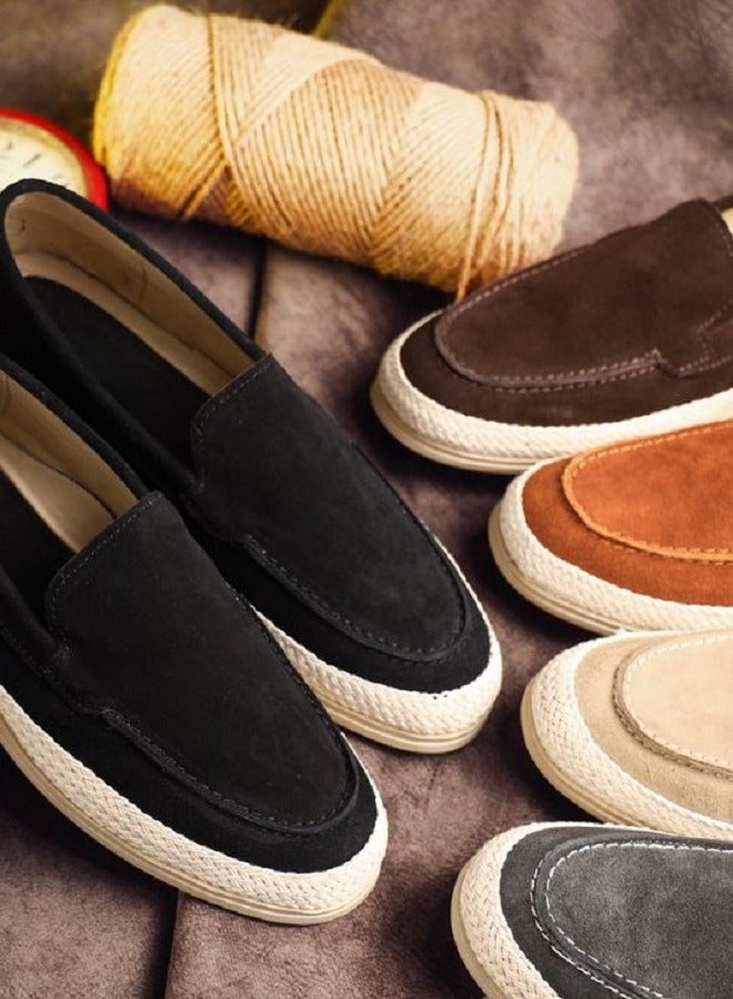Natural leather suede shoes  - Image 1