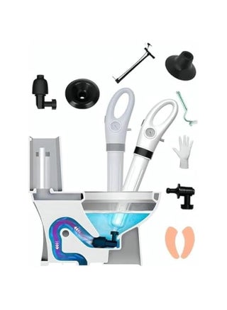 Toilet Plunger, Heavy Duty Toilet Plunger System, High Pressure Air Toilet Plunger Clog Remover, Drain Clog Remover For Clogged Toilets, Sinks, Shower Drains And Floor Drains - pzsku/Z0AC2C1D5E8B1F20ED1A1Z/45/_/1726443137/4ca03af0-3110-4dac-a962-4848b6fb2f73