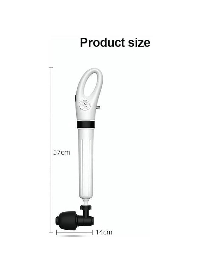 HOOKOR Toilet Plunger, Heavy Duty Toilet Plunger System, High Pressure Air Toilet Plunger Clog Remover, Drain Clog Remover For Clogged Toilets, Sinks, Shower Drains And Floor Drains  - Image 2