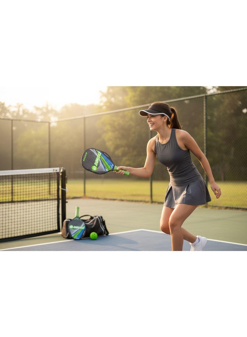 Dingli Pickleball Paddle Set for Beach & Seaside, 2 Paddles with 4 Balls, Lightweight Design with Comfortable Grip Handles for Outdoor Fun, Parks, Courts & Recreational Play - Image 5
