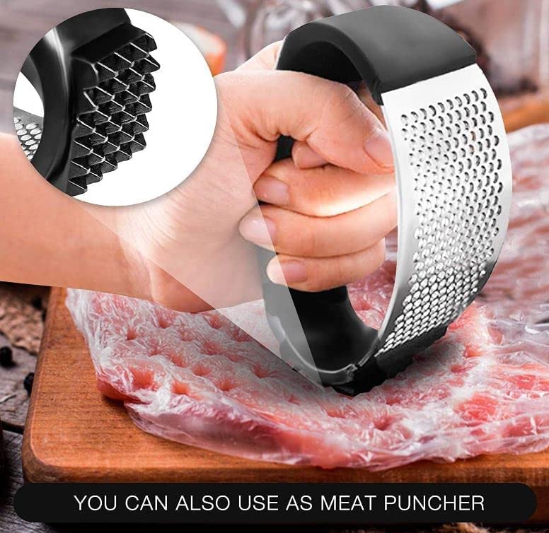Amella E-Kitchen Amella EKitchen Stainless Steel Garlic Presser Crusher for Kitchen  - Image 5