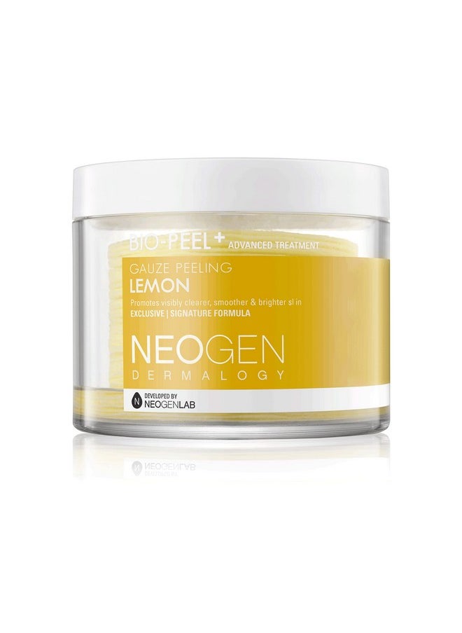 DERMALOGY by NEOGENLAB - Biopeel Gauze Peeling Pads (Lemon 30 Pads) Exfoliating & Brightening Peeling Pad With Pha & Lemon & Lemongrass Korean Skin Care - Image 1