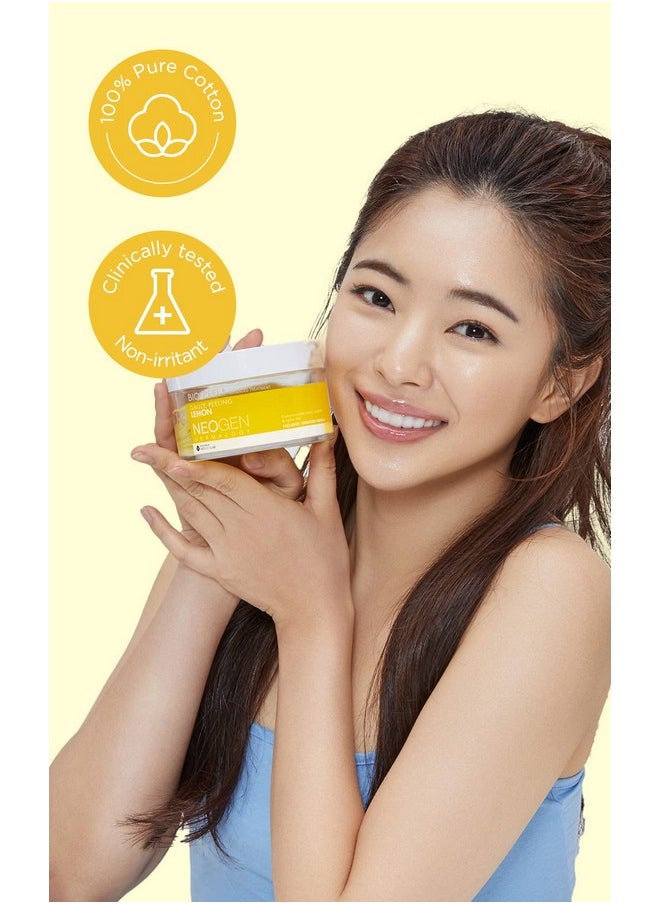 DERMALOGY by NEOGENLAB - Biopeel Gauze Peeling Pads (Lemon 30 Pads) Exfoliating & Brightening Peeling Pad With Pha & Lemon & Lemongrass Korean Skin Care - Image 1