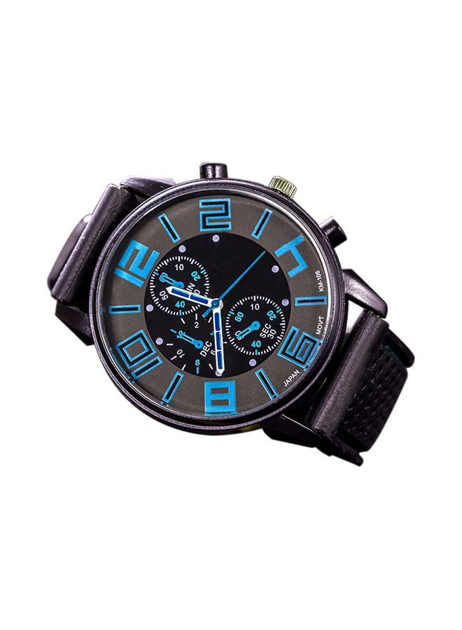 NIBEMINENT Men's Silicone Band Chronograph Wrist Watch - Image 1