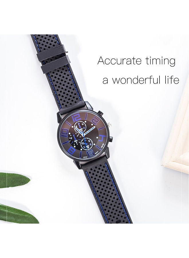 NIBEMINENT Men's Silicone Band Chronograph Wrist Watch - Image 4