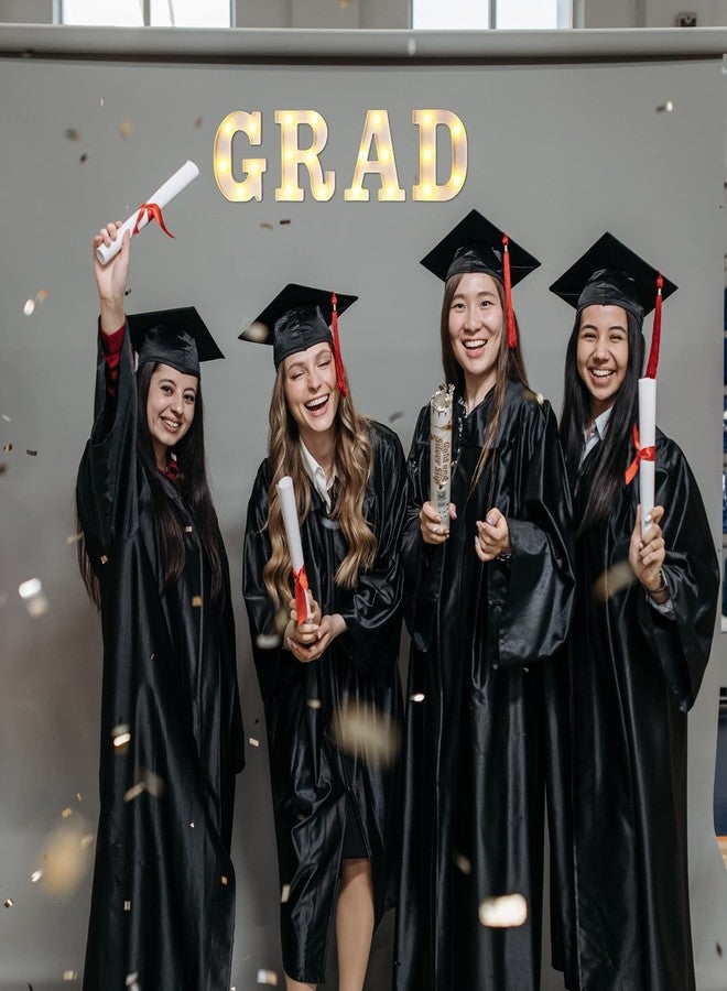 Demissle 4 Graduation Party Decorations 2026 Grad LED Marquee Letters Graduation Table Light Up Sign for Kindergarten Preschool High School College Class of 2026 Grad Party Supplies(White) - Image 4