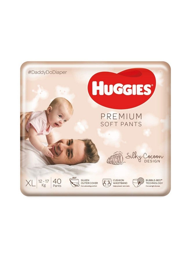 HUGGIES Premium Soft Pants, Extra Large (Xl) Size Diaper Pants, 40 Count - Image 1