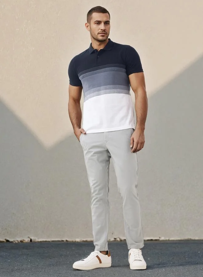 سبلاش فيڤ تيشيرت بولو مخطط بنقشة عين الطائر