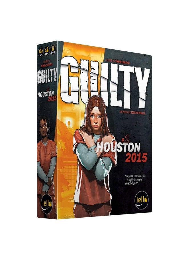 IELLO: Guilty: Houston 2015 - Cooperative Board Game, Deduction, Murder Investigation at County Prison, Ages 18+, 1-99 Players, 180-240 Min - Image 1